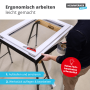 1001 Arbeitsbock 2 Stück aus robustem Stahl Anwendungsschritte