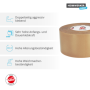 Doppelseitiges Montageband aus Kautschuk - Sockelleistenklebeband