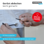 Robuste Gerüstschutzplane aus HDPE-Gewebe, verstärkt und 125 g/m² 