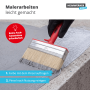Flächenstreicher mit hellen Borsten und roten Kunststoffkörper