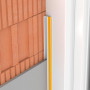 Anputzleiste L mit Abzugskante mit Schutzlippe