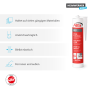 Schwarzer, elastischer EPDM-Folienkleber zum Verkleben von EPDM-Folie und anderen Dichtfolien