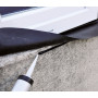 Schwarzer, elastischer EPDM-Folienkleber zum Verkleben von EPDM-Folie und anderen Dichtfolien
