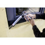 Schwarzer, elastischer EPDM-Folienkleber zum Verkleben von EPDM-Folie und anderen Dichtfolien