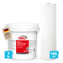 Flachdachadichtungsset Set1 XL - 7 kg Easy 805 Flachdachabdichtung - 8191 105cm x 50m Vlies
