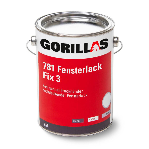 Gorillas Fensterlack Fix 3 - 2,5 Liter