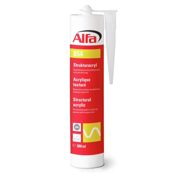 Alfa Strukturacryl weiß - körnig & dauerelastisch