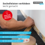 Doppelseitiges Montageband aus Kautschuk - Sockelleistenklebeband