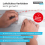 Einseitig vollflächig klebendes, zweischichtiges Putzband
