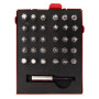 Metallkassette - Hochwertige, 31-tlg. Profi Bit Box inkl. Bit-Halter