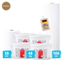 Alfa Flachdachabdichtung FLEX Set 3 - 20 m² - Kieselgrau 