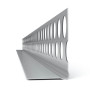 Glattes, einseitig gelochtes, dünnes Aluminium-Abschlussprofil 516 Alfa Göppinger ALU-Abschlussprofil