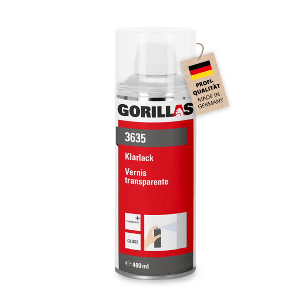 Gorillas Klarlack 400 ml (Hochglanz/Matt)