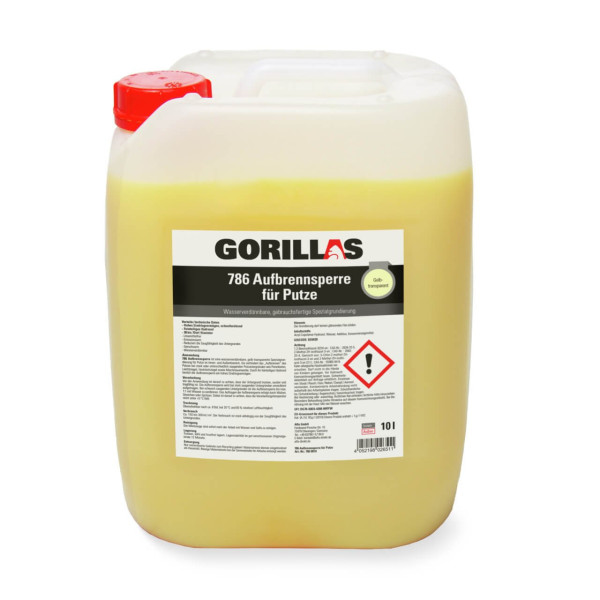 Gorillas Aufbrennsperre für Putze