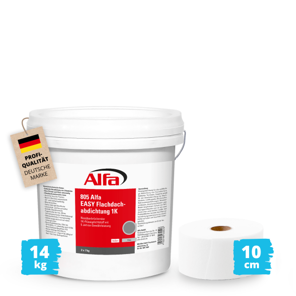 Alfa EASY Flachdachabdichtung 1K - Set2 für 3 m² - Gr. S