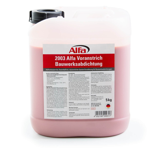 Alfa Voranstrich Bauwerksabdichtung